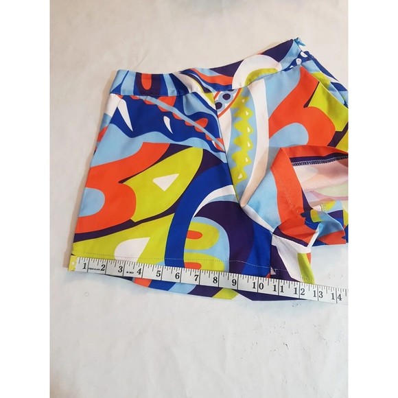 Womens Shorts Small Festival Hippie Woodstock Retro High Waist 70s Brady Bunch - Picture 12 of 12